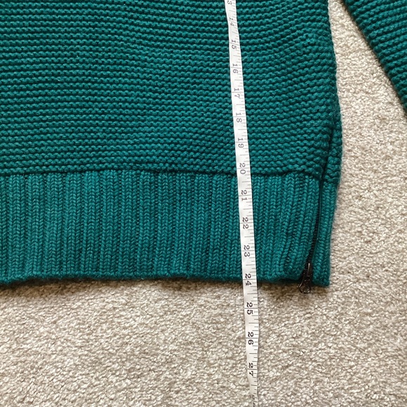 Lululemon Karma Kurmasana Sweater Forage Teal Medium 8 Chunky Merino Turtleneck - Picture 8 of 9